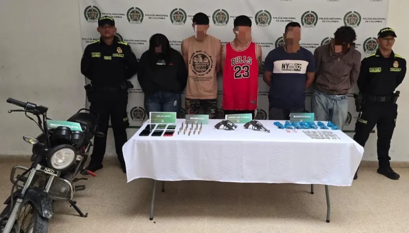 Presuntos integrantes de 'Los Pepes'.