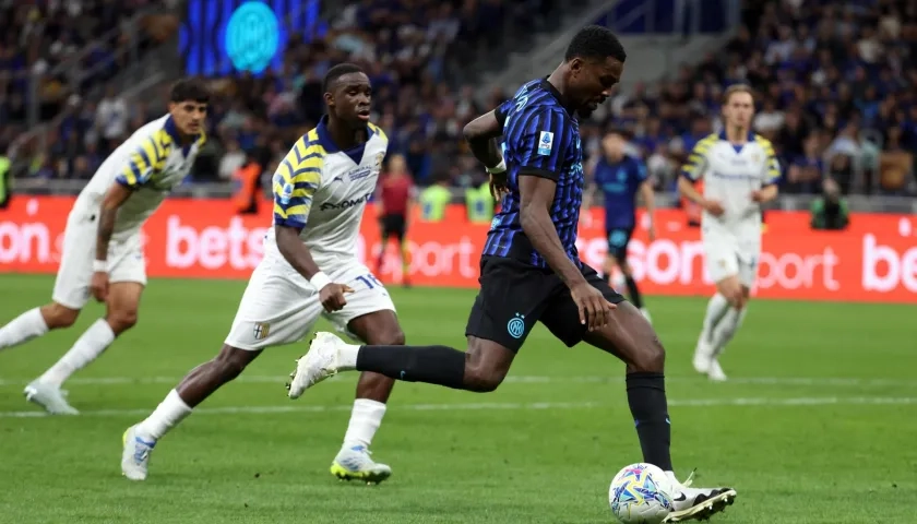 Thuram fue el autor del primer gol del Inter ante el Parma.