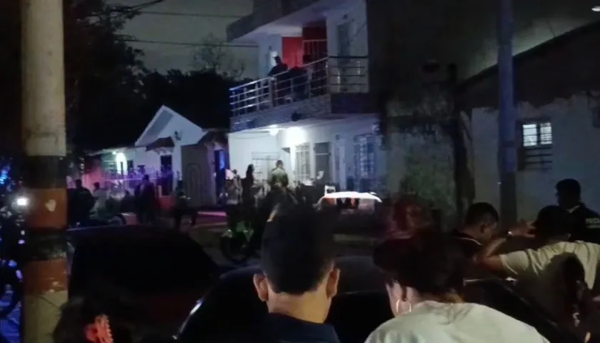 Lugar de los hechos en el barrio San Isidro. 