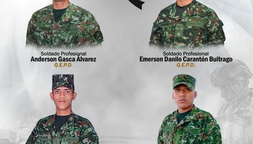 Los soldados muertos.