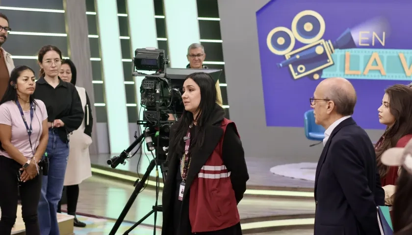 Una de las visitas del Ministerio de Trabajo a un canal de televisión.