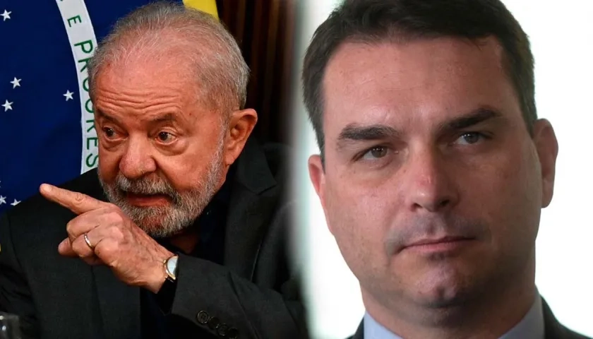 Lula y Flávio Bolsonaro empatan la intención de voto en Brasil de cara a las presidenciales.