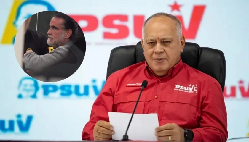 Alex Saab y el ministro de Interior y Justicia de Venezuela, Diosdado Cabello.