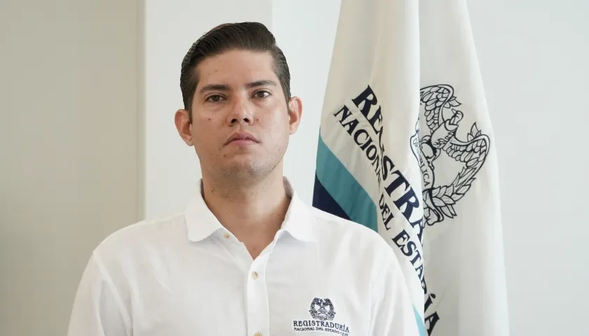 Daniel Barrios Mogollón, registrador delegado en el Atlántico. 