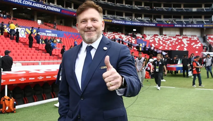 El presidente de la Conmebol, Alejandro Domínguez.