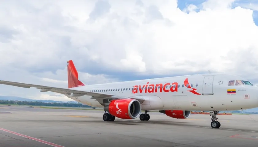 Avión de Avianca. 