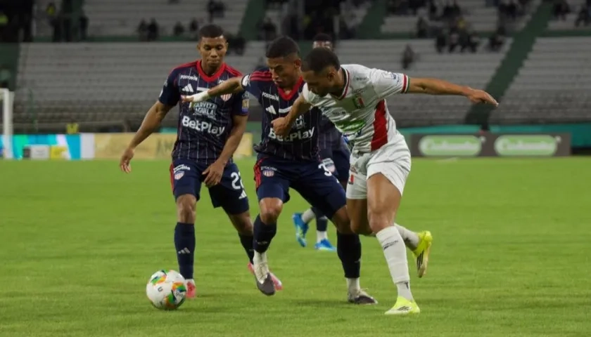 Junior logró su tercera victoria sobre Once Caldas en Manizales desde 2016.