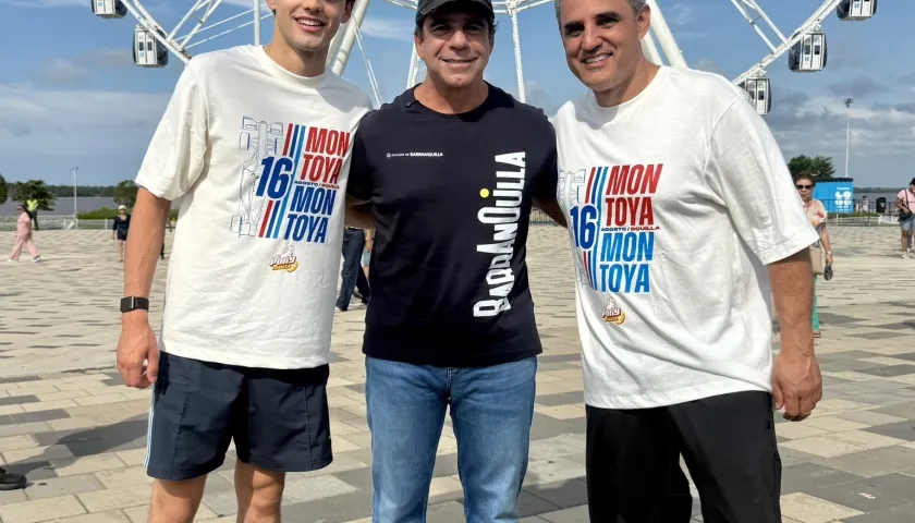 Alejandro Char se reunió recientemente en Barranquilla con el expiloto bogotano Juan Pablo Montoya y su hijo Sebastián.