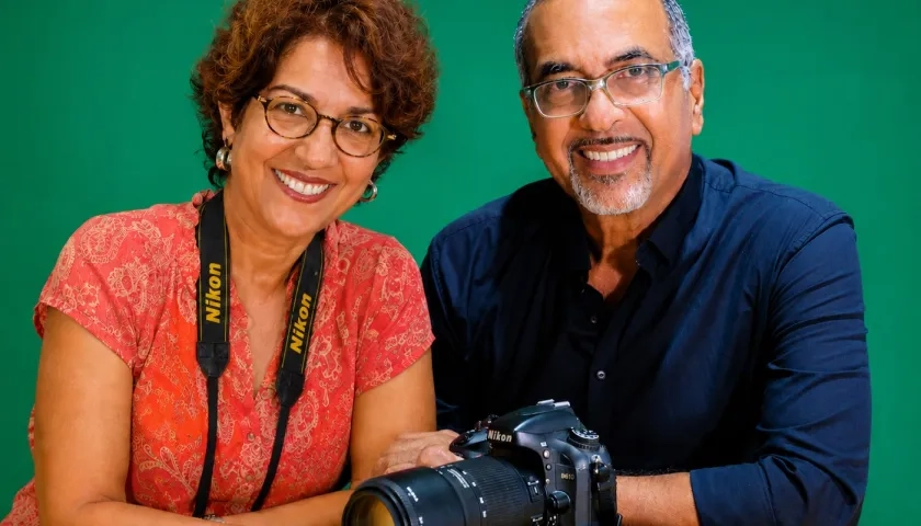 Vivian Saad y Luis Rincón, prestigiosos fotógrafos barranquilleros.