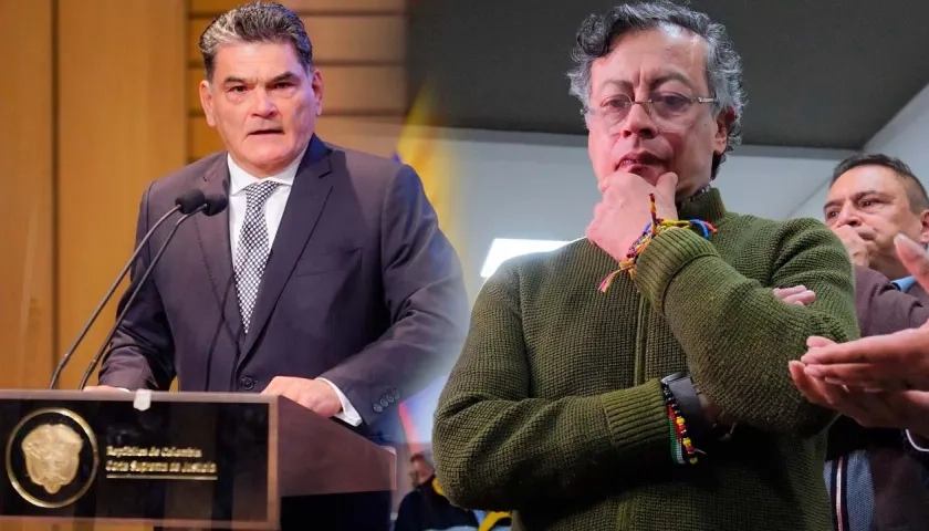 Procurador Gregorio Eljach y el Presidente Gustavo Petro.