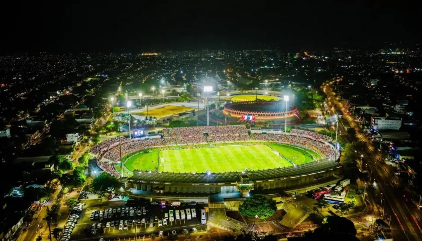 Estadio Jaime Morón de Cartagena, escenario del partido Junior vs. Cerro Porteño.