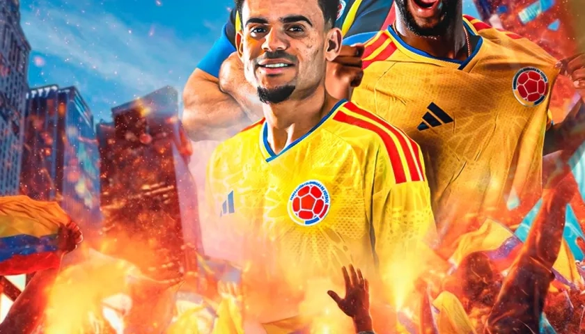 Néstor Lorenzo, Jefferson Lerma y Luis Díaz. 