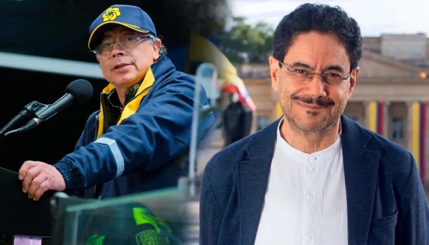 (Izq. a Der.) Gustavo Petro e Iván Cepeda.
