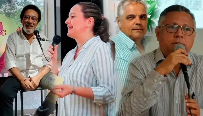  Harold Ballesteros, Yajaira Pinilla, Javier Marrugo y Roberto Núñez Pérez. 