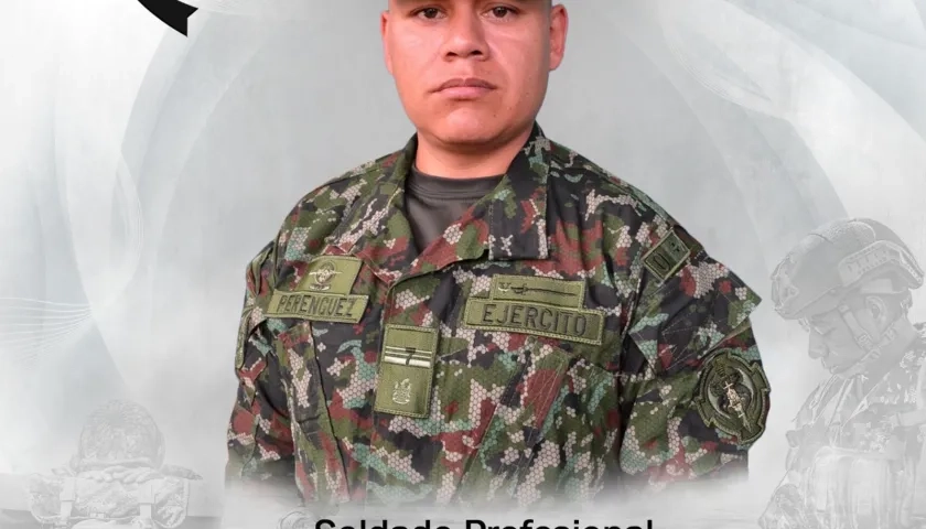 Soldado profesional Donar Herlinton Perenguez Revelo.