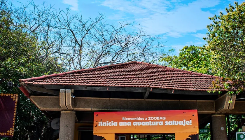 Fachada del Zoológico de Barranquilla. 