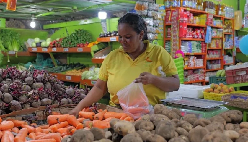 Compradora en Granabastos.