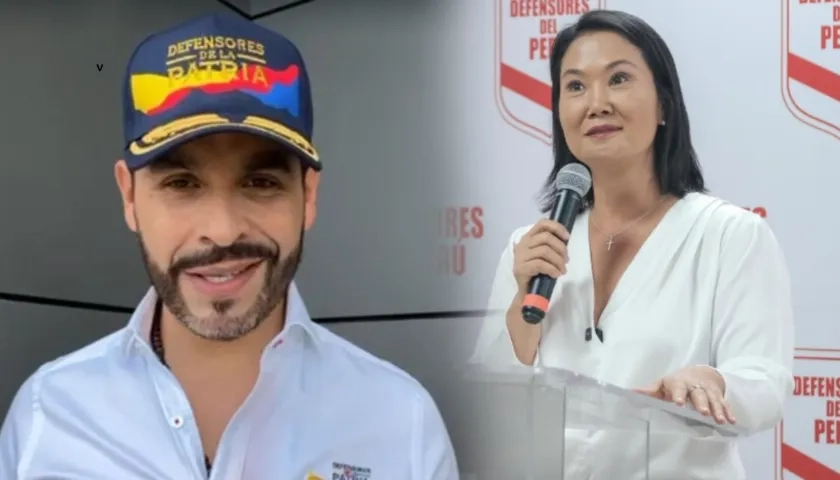 Abelardo De La Espriella y Keiko Fujimori.