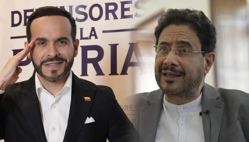 Abelardo De La Espriella e Iván Cepeda. 