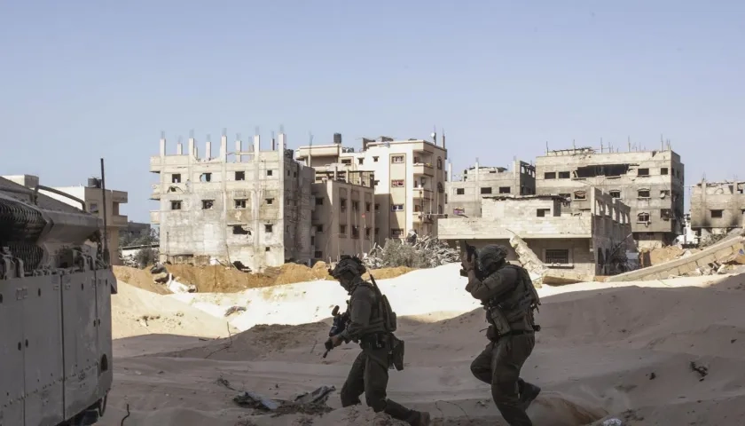 Destrucción en Gaza por ataques de Israel.