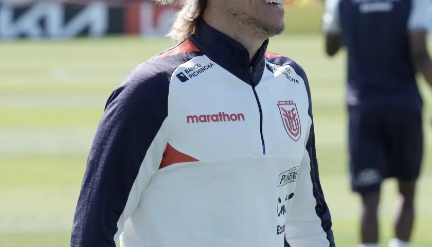 El seleccionador de Ecuador, Sebastián Beccacece.