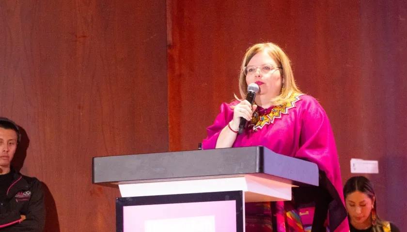 La directora del ICBF, Astrid Cáceres.