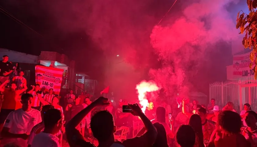Celebración en la casa de Luis Fernando Muriel, en Santo Tomás