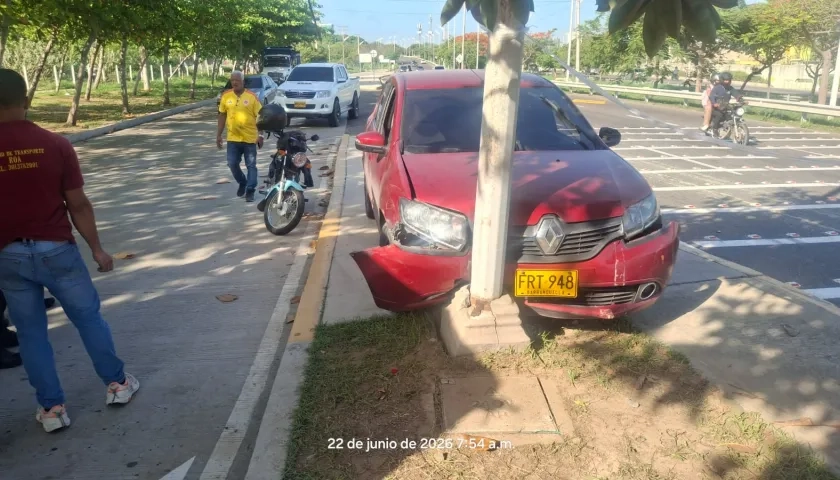 Lugar del accidente.