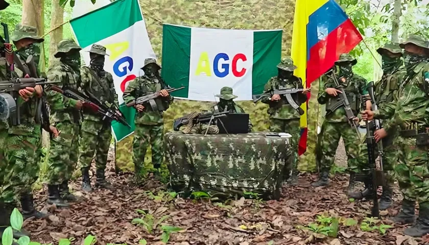 Integrantes del 'Clan del Golfo'. 