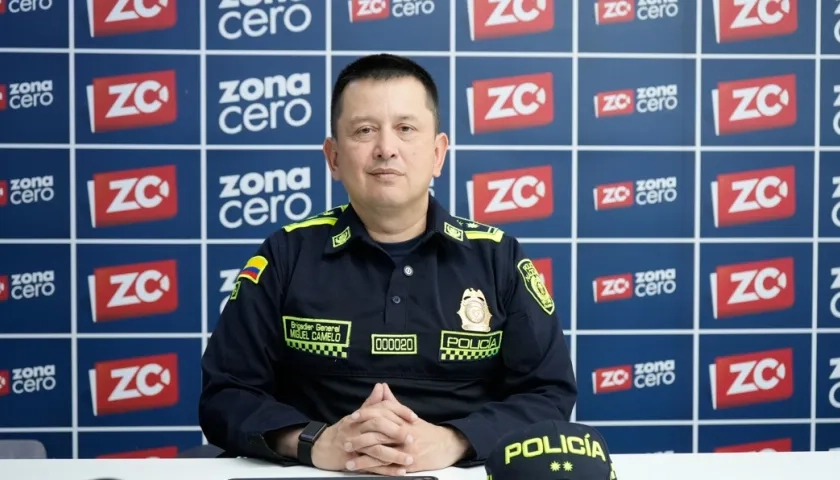 Comandante de la Policía de Barranquilla, General Miguel Camelo.