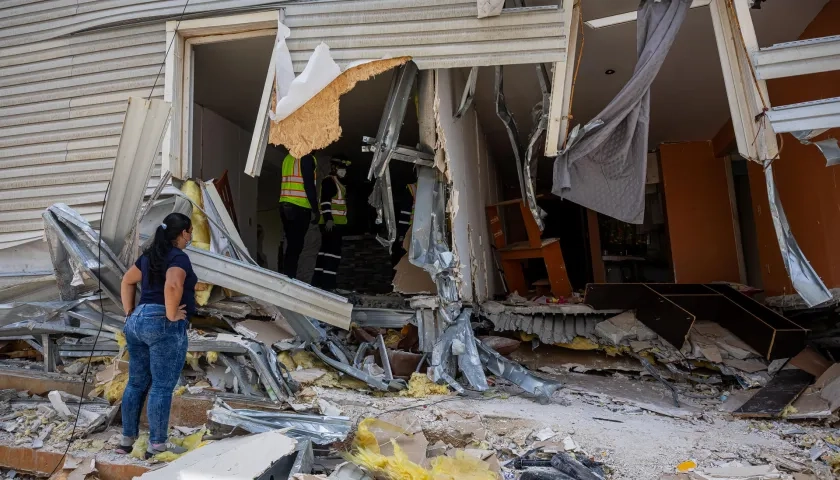 Edificios que hacían parte del programa Misión Vivienda de Hugo Chávez destruidos tras los terremotos