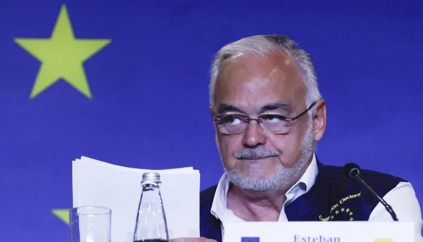 El jefe de la Misión de Observación Electoral de la Unión Europea en Colombia 2026, Esteban González Pons.