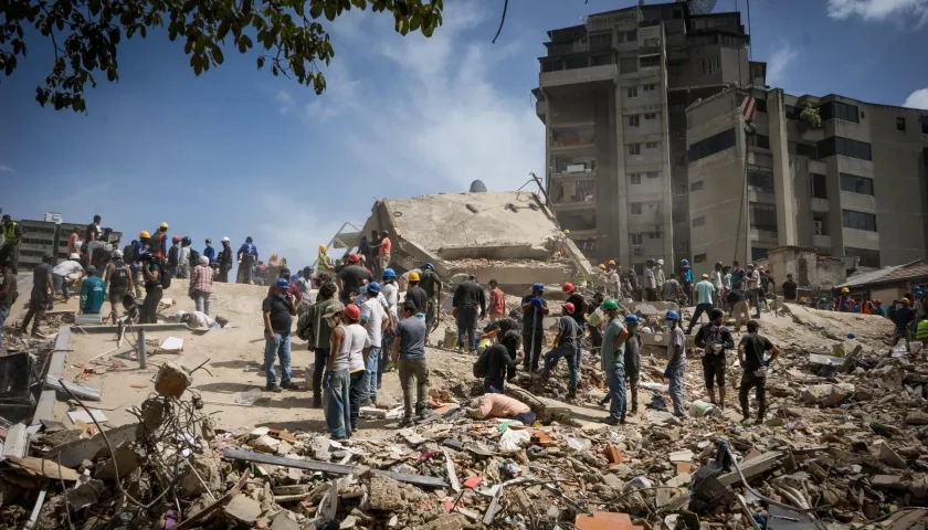 Muchos edificios colapsaron ante la magnitud de los dos terremotos. 