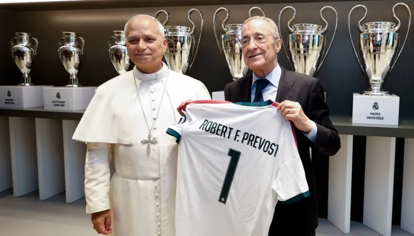 Florentino Pérez y el Papa León XIV