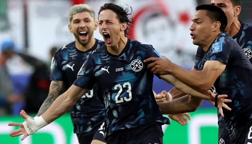 La celebración de Matías Galarza.