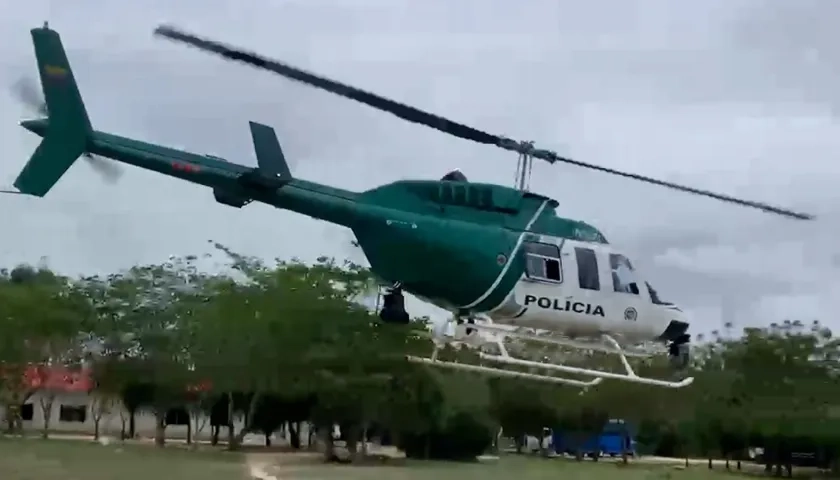 Halcón de la Policía Metropolitana de Barranquilla. 