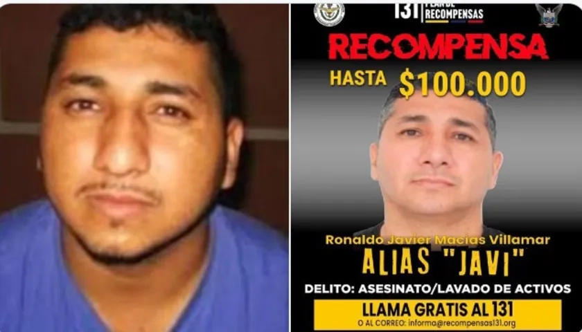 Ronald Javier Macías Villamar, hermano del narcotraficante José Adolfo Macías Villamar (Fito).