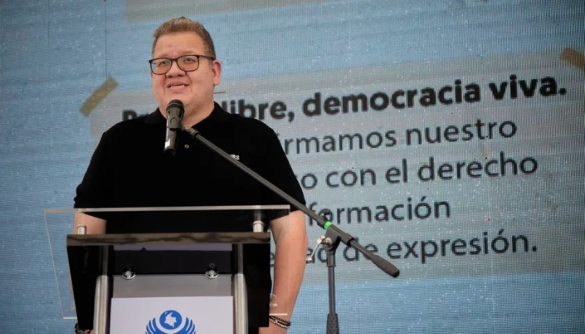 El periodista Cristian Herrera.