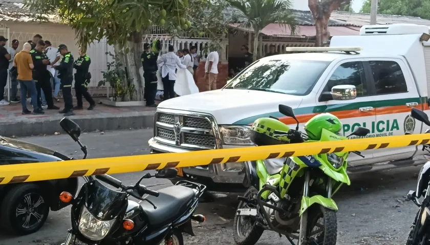 Escenario de un homicidio en Barranquilla. 