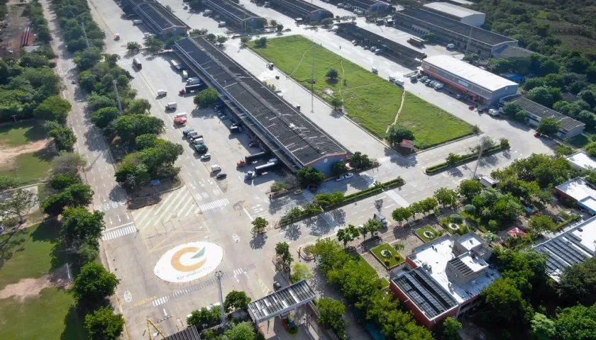 Imagen aérea de la Central de Abastos Granabastos