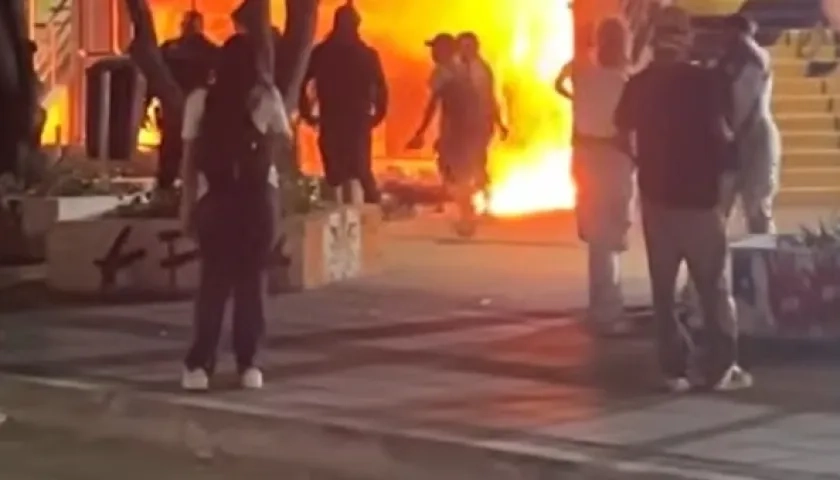 Imagen del incendio.