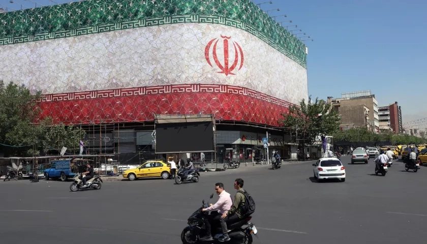 Plaza Enqelab de Teherán, Irán. 