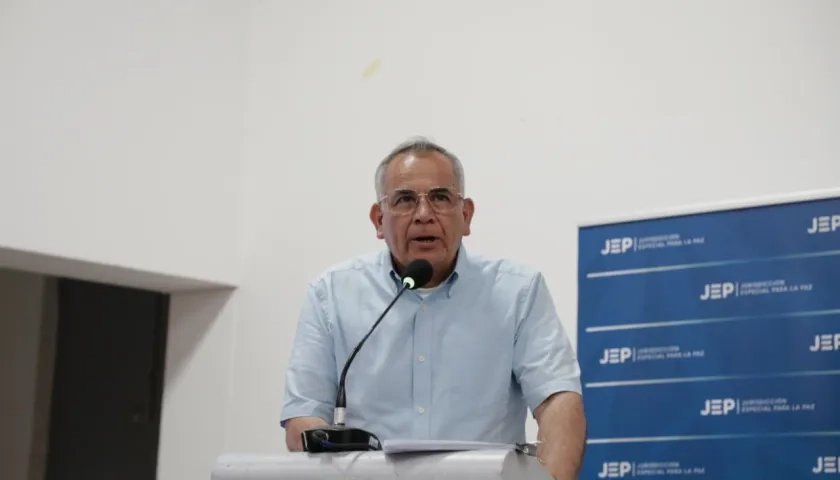 Teniente coronel retirado del Ejército, Germán León Durán.