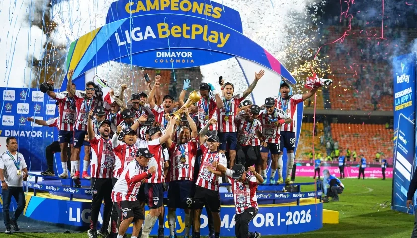 El momento del grito de bicampeón.