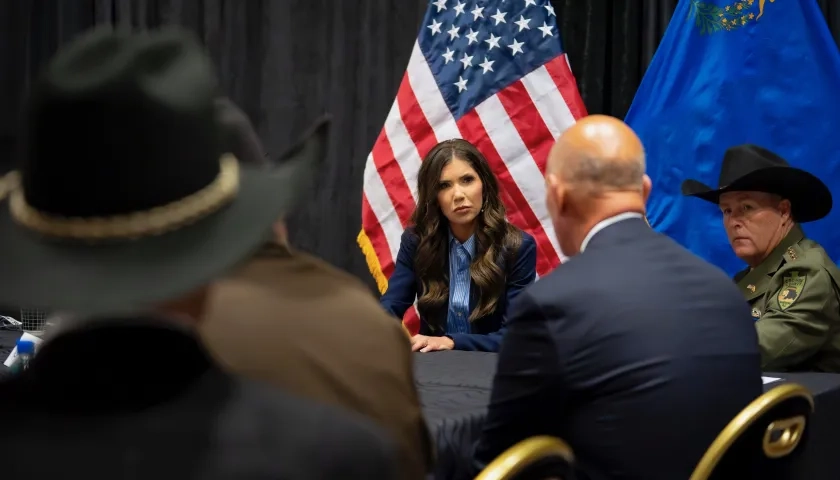 Kristi Noem, enviada especial de Estados Unidos para el Escudo de las Américas.