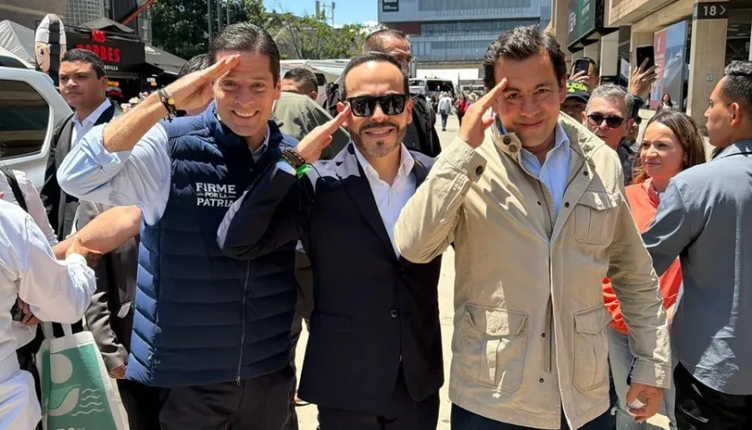 Mauricio Gómez, Abelardo De La Espriella y Rodrigo Lara.