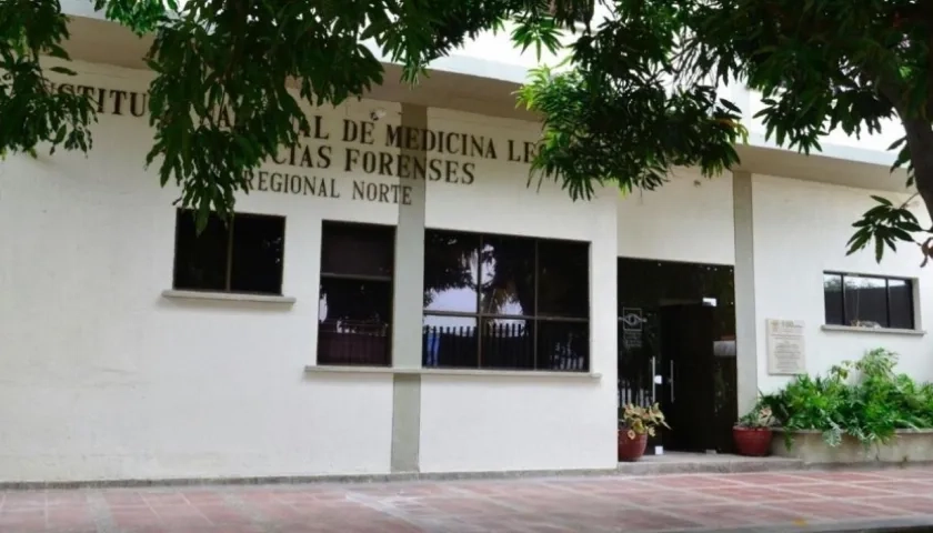Fachada de Medicina Legal, en Barranquilla. 