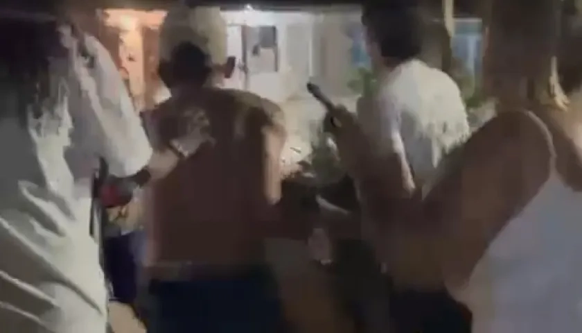 Momento en el que fue asesinado Miguel Angel Olivero