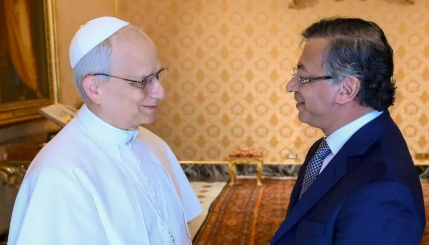 El Papa León XIV recibirá a Gustavo Petro este jueves, en el Vaticano