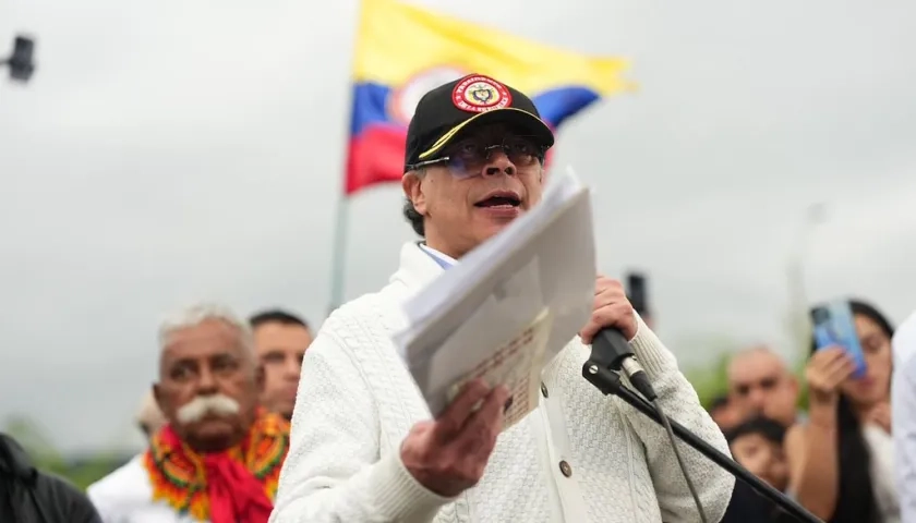 El Presidente Gustavo Petro.